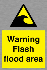 Warning Flash flood area